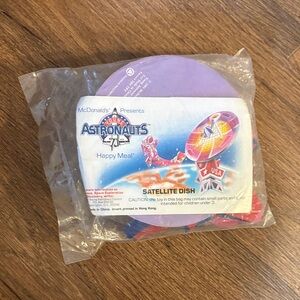 McDonald's Astronauts Satellite Dish Toy - Purple and Red